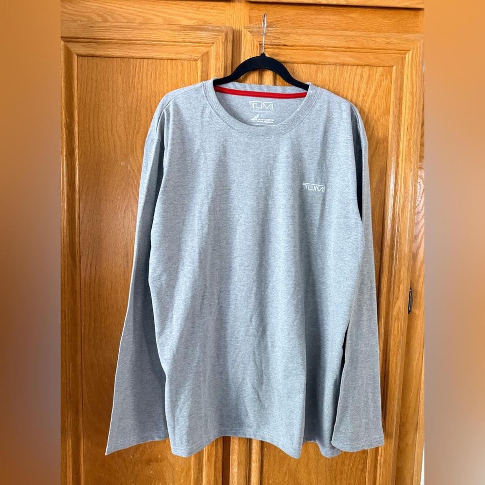 TUMI Gray Men's Long Sleeve Shirt size XL